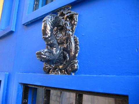 image Picaporte en azul, Ibiza, Islas Baleares