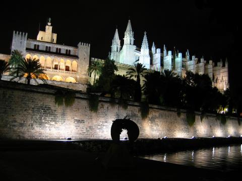 image Catedral de Palma de noche, Mallorca, Islas Baleares