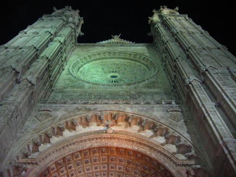 image Catedral de Palma de noche, Mallorca, Islas Baleares