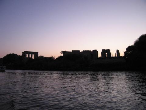 image Philae al anochecer, Egipto
