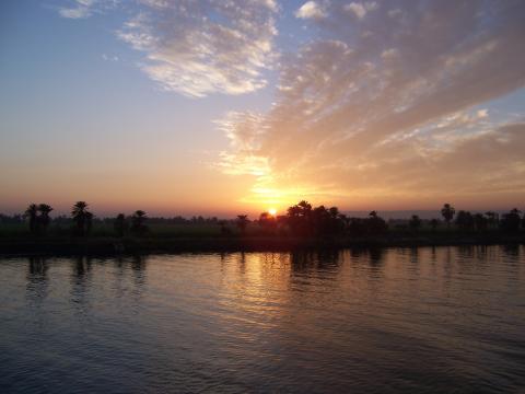 image Atardecer en el Nilo, Egipto