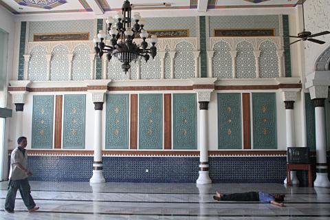 image Detalle de decoración en paredes, Banda Aech, Sumatra, Indonesia