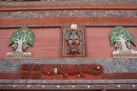 image Detalle de una casa de Batak, Sumatra, Indonesia