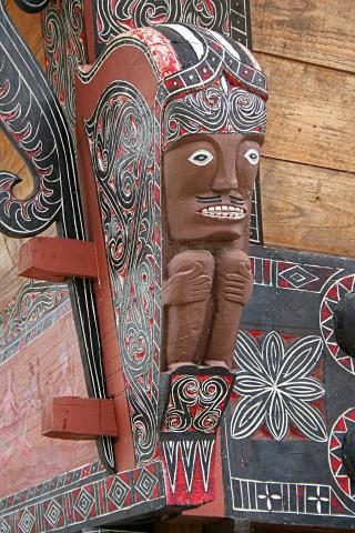 image Detalle de una casa de Batak, Sumatra, Indonesia