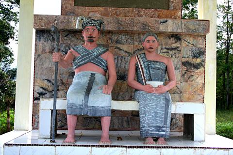 image Detalle de tumba de Batak, Sumatra, Indonesia