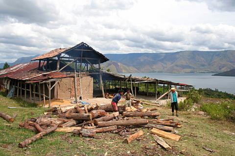image Fábrica de ladrillos de Batak, Sumatra, Indonesia