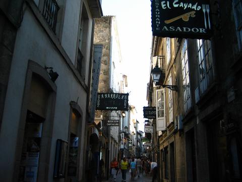 image Rúa do Franco, Santiago de Compostela, A Coruña