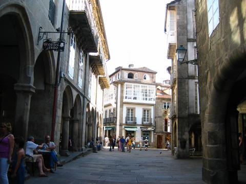 image Rúa do Vilar, Santiago de Compostela, A Coruña
