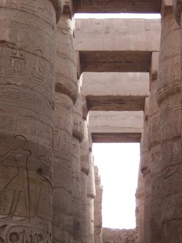 image Columnas de la sala hipóstila del Templo de Karnak, Egipto