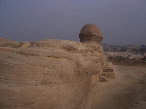 image Vista lateral de la Esfinge de Giza, Egipto