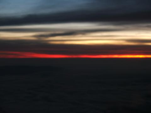 image Atardecer desde avión