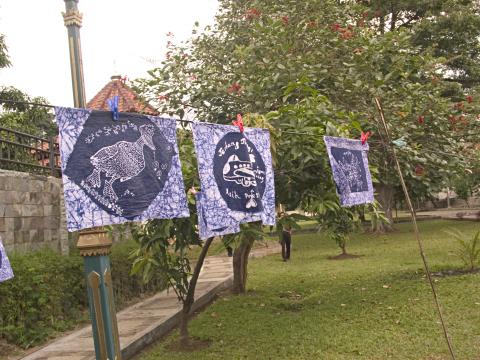 image Secado del batik, Jakarta, Java, Indonesia