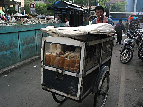 image Carrito de pan, Jakarta, Indonesia