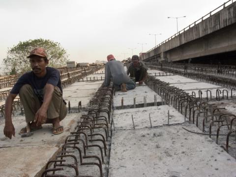 image Construyendo una autopista, Jakarta, Indonesia