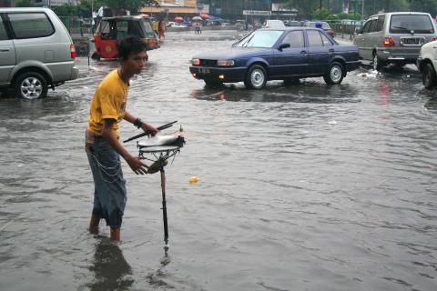 image Inundación, Jakarta, Java, Indonesia