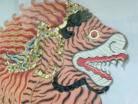 image Marioneta de teatro de sombras, Jakarta, Indonesia