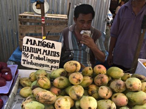 image Puesto de mercado, Jakarta, Indonesia