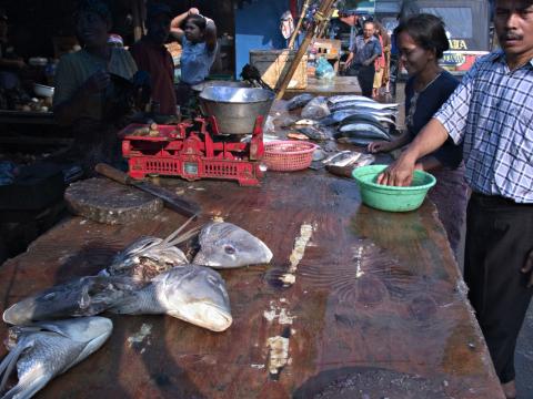 image Puesto de mercado, Jakarta, Indonesia