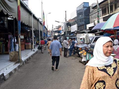 image Vista general del mercado, Jakarta, Indonesia