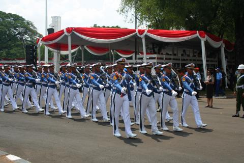 image Desfile de hombres, Jakarta, Indonesia
