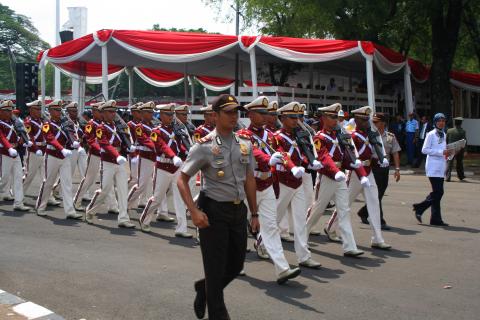 image Desfile de hombres, Jakarta, Indonesia