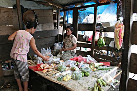 image Puesto de verduras, Sunda Kelapa, Indonesia