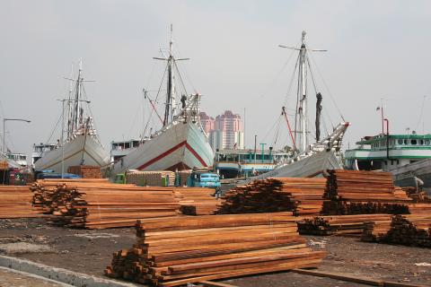 image Vista del puerto, Sunda Kelapa, Indonesia