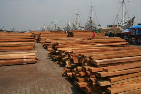 image Vista del puerto, Sunda Kelapa, Indonesia