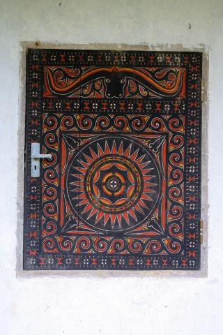 image Detalle de decoración de tumba, Sulawesi, Indonesia