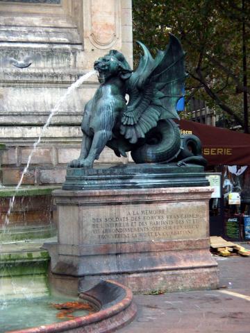 image Fuente de San Miguel, en memoria de las tropas francesas, París