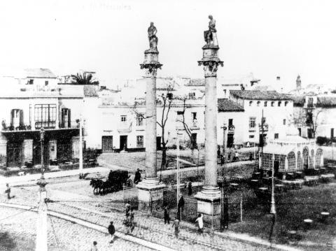 image Alameda de Hércules a comienzos del siglo XX, Sevilla, Andalucía