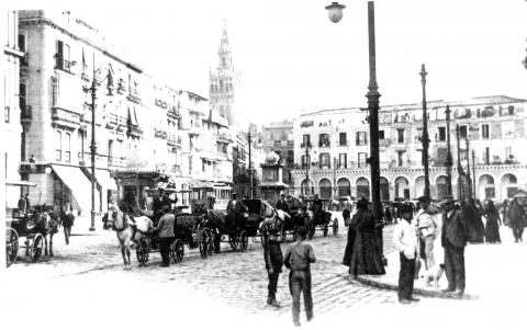 image Plaza de la Constitución a comienzos del siglo XX, Sevilla, Andalucía
