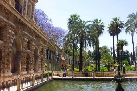image Estanque en los Reales Alcázares de Sevilla