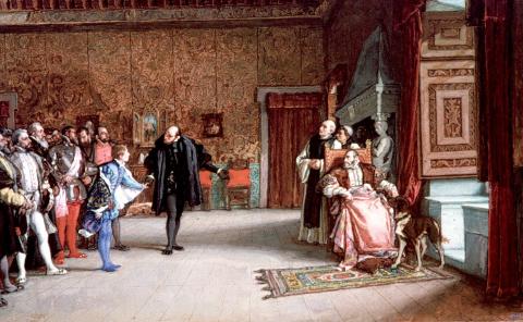 image Presentación de don Juan de Austria ante Carlos V en Yuste, de Eduardo Rosales