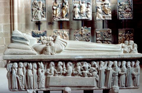 image Sepulcro de Doña Urraca López de Haro, Monasterio de Cañas, La Rioja