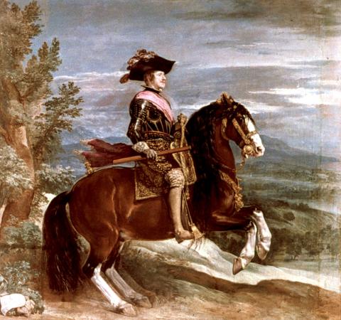 image Felipe IV a caballo, de Velázquez