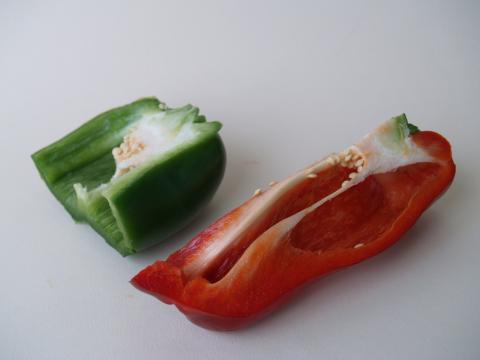 image Pimientos, cuartos