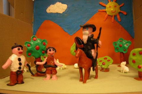 image Escena del Quijote en plastilina