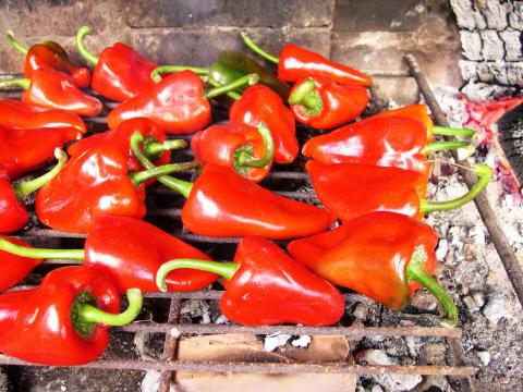 image Pimientos en la brasa