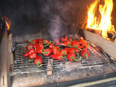 image Pimientos en la brasa