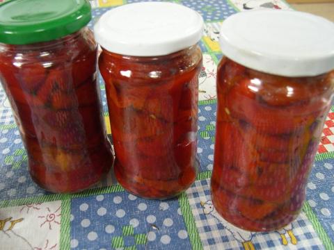 image Frascos de pimientos