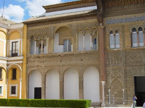 image Fachada del Palacio Mudéjar, Patio de la Montería, Real Alcázar de Sevilla