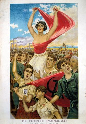 image Cartel propagandístico del Frente Popular