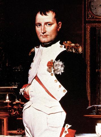image Napoleón en su estudio [detalle], de David