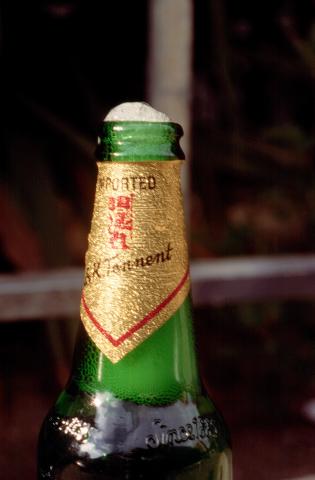 image Gas carbónico en una botella de cerveza