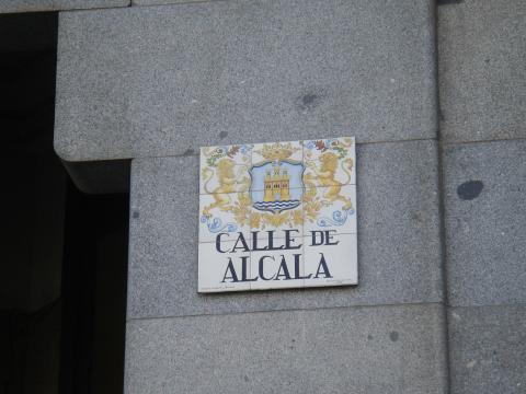 image Placa de la Calle de Alcalá, Madrid