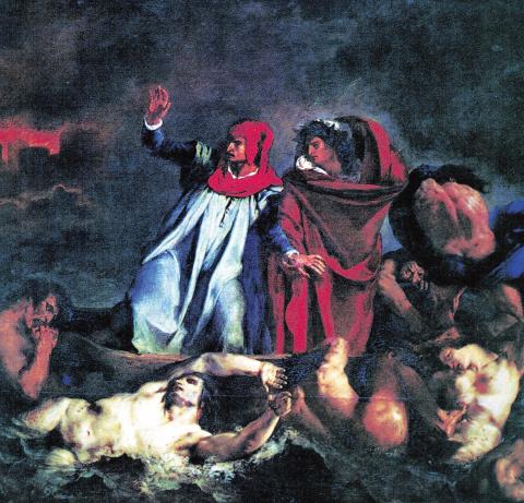 image Dante y Virgilio, de Eugène Delacroix