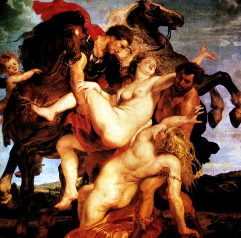 image El Rapto de las Hijas de Leucipo, de Peter Paul Rubens
