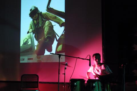 image Percusionista en plena actuación