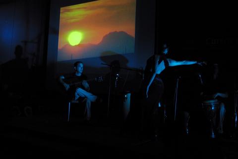 image Guitarrista y bailaora de flamenco